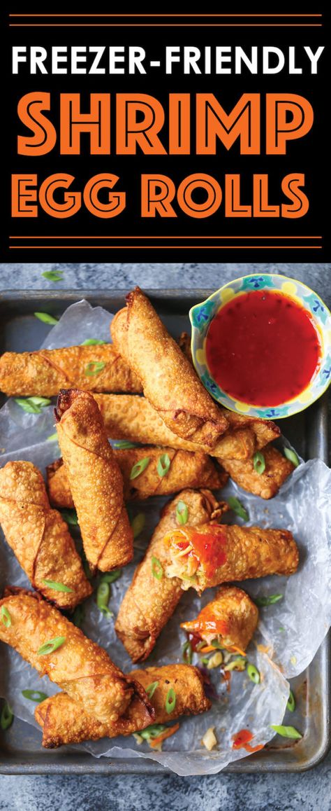 Shrimp Egg Rolls, Homemade Egg Rolls, Chinese Egg, Shrimp Rolls, Egg Roll Wrappers, Egg Roll Recipes, Easy Chinese Recipes, Chop Suey, Fried Shrimp