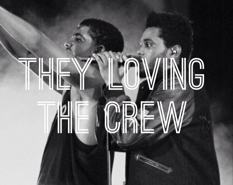 Drake and The Weeknd - Crew Love <3 Crew Love Drake, Drake And The Weeknd, Drake Quotes Lyrics, Quotes Lyrics Songs, Tumblr Memes, Drake Quotes, Beauty Behind The Madness, Abel Tesfaye, Quotes Lyrics