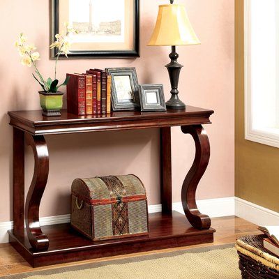 Darby Home Co Mortimer Console Table Traditional Console Tables, Meja Sofa, Classic Console Table, Entrance Table, Wooden Console Table, Wooden Console, Foyer Decorating, Sofa End Tables, Wood Console Table