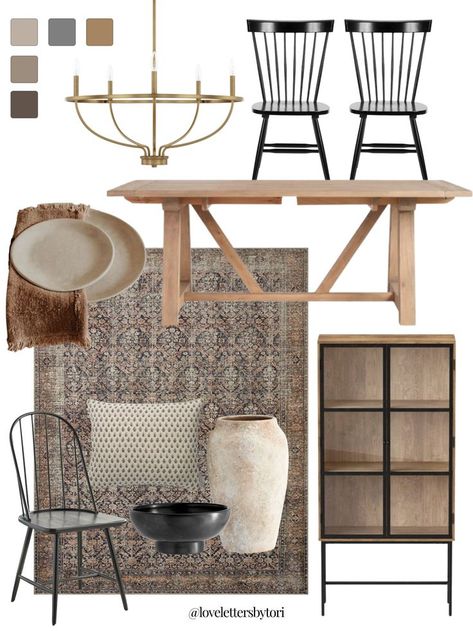 Wishbone Chair Dining Room, Wishbone Chair Dining, Dining Room Mood Board, Organic Modern Dining Room, Room Mood Board, Home Themes, Design Planning, Room Aesthetic, Modern Dining Room