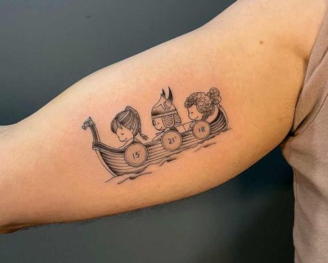 Mother And 3 Sons Tattoo, Mom Holding Hands, Motherhood Tattoos 2 Kids, Tattoo Ideas With Names, Child Tattoo Ideas, Mother Of 3 Tattoo, Kid Tattoos For Moms, Tattoos Representing Children, Mother Of 3 Tattoo Ideas