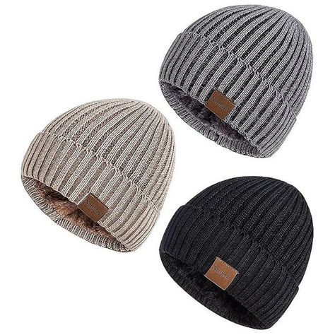 Mens Beanie Hats 3 Pack Color-01 Mens Beanie Hats, Men's Beanies, Crochet Beanie Pattern, Winter Hats For Men, Mens Beanie, Winter Hats Beanie, Beanie Pattern, Winter Hats For Women, Knit Beanie Hat