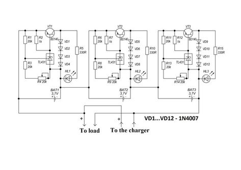 Make BMS for Lithium Ion Batteries Charging - Electronics Projects Hub Electrical Engineering Books, Electronics Projects For Beginners, Battery Charger Circuit, Simple Electronics, Diy Amplifier, Batteries Diy, Electrical Circuit Diagram, Power Supply Circuit, Computer Power Supplies