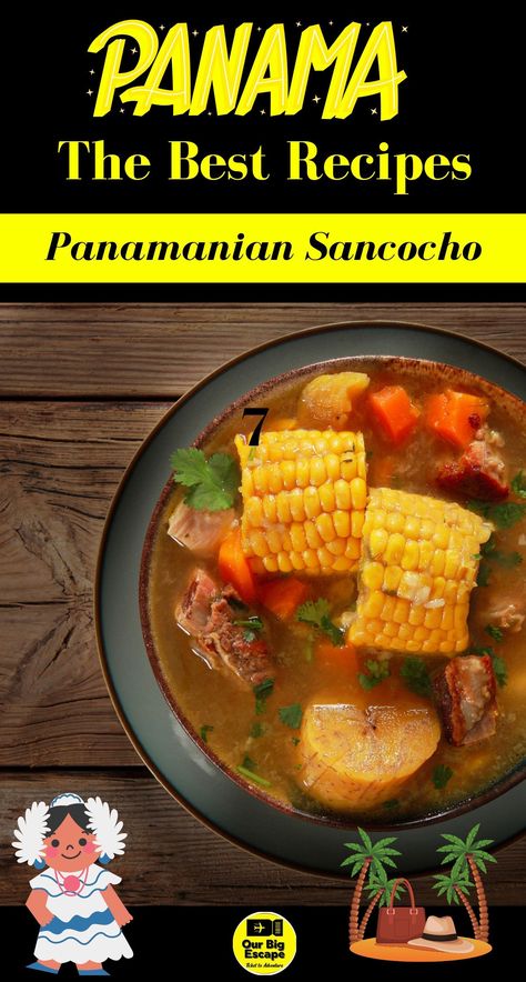 Chicken Sancocho Recipe, Panamanian Sancocho Recipe, Dinner For 2 Recipes, Noodle Recipes Chicken, Sancocho Recipe, Recipe Ideas Easy, Panama Recipe, South American Dishes, Panamanian Food