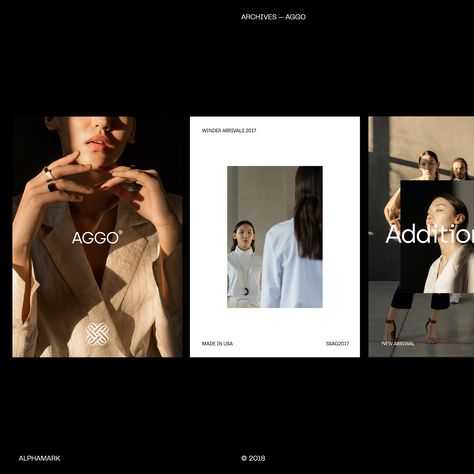 Fashion And Graphic Design, Graphic Fashion Design, Fashion Design Branding, Fashion Brand Graphic Design, Modern Luxury Branding, Fashion Graphic Design Layout, Vogue Branding, Fashion Brand Poster, Fashion Brand Website