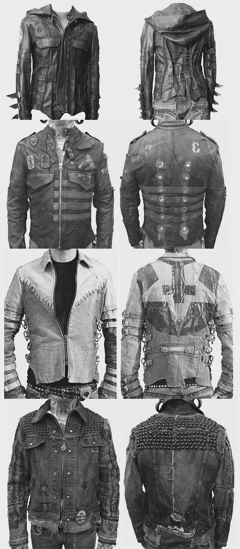 Post-Apocalyptic Jackets | #diedressedwell | ᴅ̲̅ɪ̲̅ᴇ̲̅ ᴅ̲̅ʀ̲̅ᴇ̲̅s̲̅s̲̅ᴇ̲̅ᴅ̲̅ ᴡ̲̅ᴇ̲̅ʟ̲̅ʟ̲̅ Apocalypse Fashion, Era Victoria, Apocalyptic Clothing, Post Apocalyptic Fashion, Apocalyptic Fashion, Paris Mode, Dieselpunk, Steampunk Fashion, Post Apocalyptic