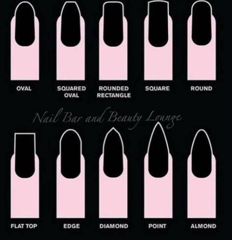 A trend that has been popular is acrylic nail shapes. Acrylic Nail Shapes, Different Nail Shapes, Nagellack Trends, Fall Nail Trends, Dark Nails, Popular Nails, Nagel Inspo, Manicure E Pedicure, Nail Shapes