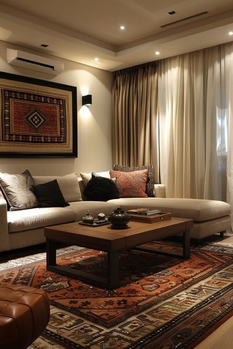 Indian Living Room, Home Hall Design, Interior Design Your Home, Dream Apartment Decor, Dekorasi Kamar Tidur, Living Room Design Decor, Dream House Rooms, Ideas Living Room, Home Design Living Room