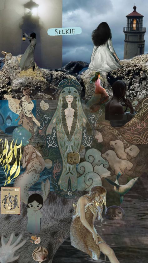 #selkie Spiderwick Chronicles, Song Of The Sea, Siren Mermaid, Celtic Mythology, Mermaid Art, Shadow Work, Book Inspiration, Art Portfolio, Sirens