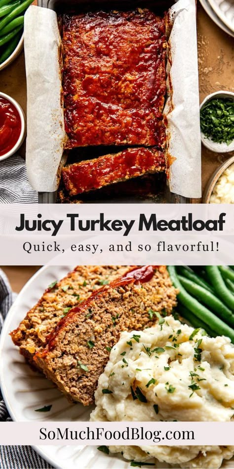 Best Turkey Meatloaf, Juiciest Turkey, Easy Turkey Meatloaf, Ground Turkey Meatloaf, Turkey Meatloaf Recipe, Turkey Meatloaf Recipes, The Best Turkey, Good Meatloaf Recipe, Best Meatloaf