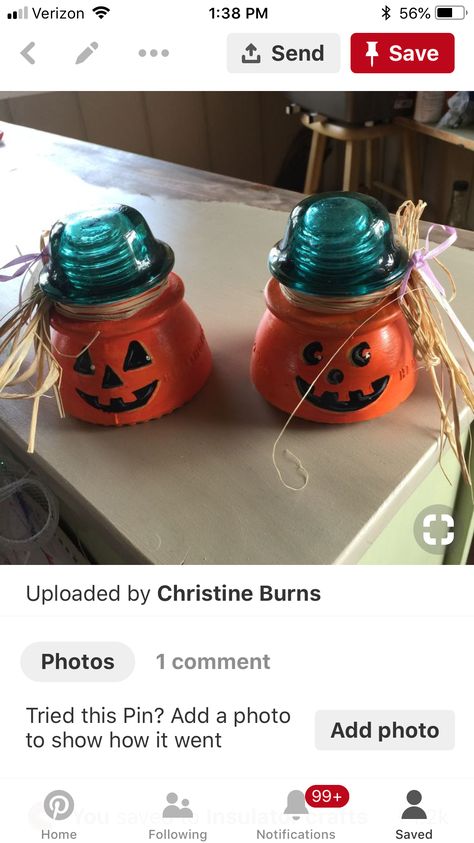 Glass Conductors Ideas, Crafts Using Old Glass Insulators, Glass Electric Insulators Ideas, Telephone Insulators Ideas, Insulator Snowman, Insulators Repurposed, Insulator Projects, Insulator Crafts, Insulator Ideas