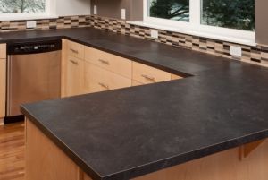 Granite Countertop Ideas, Honed Black Granite, Honed Granite Countertops, Slate Countertop, Kitchen Triangle, Corian Countertops, Honed Granite, Countertop Ideas, Black Granite Countertops