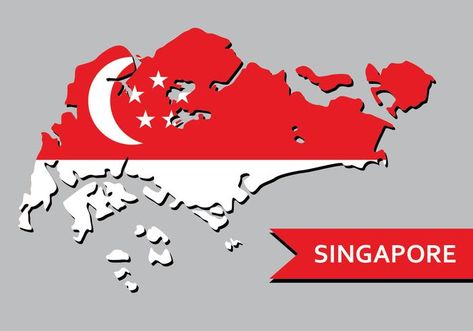 Singapore Map, Map Vector, Geography, Vector Art, Art Images, Singapore, Template Design, Vector Free, This Is Us