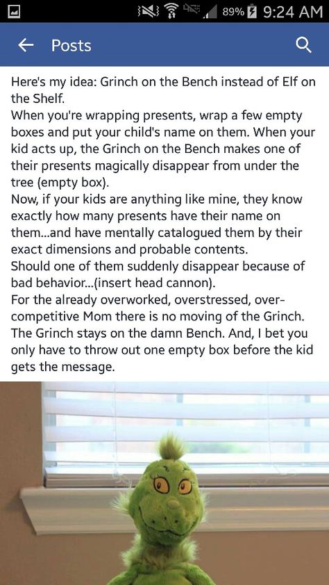 Grinch on the bench! Grinch On A Bench, Elf Grinch Ideas, Goodbye Letter, Christmas Elf Doll, Elf Me, Elf Kit, Elf Props, Mini Doodle, Bench Ideas