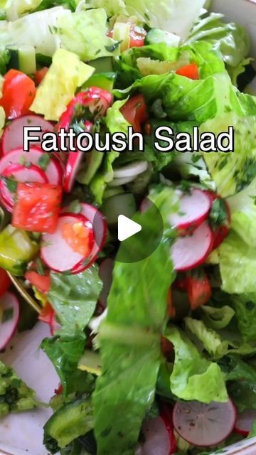 Fattoush Salad Dressing, Chopped Fattoush Salad, Lebanese Cabbage Salad, Fattoush Salad With Chicken, Lebanese Shish Taouk, Arabic Bread, Parsley Salad, Fattoush Salad, Refreshing Salad