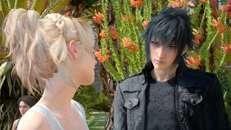 Luna And Noctis, Noctis X Luna, Noctis And Luna, Lunafreya Nox Fleuret, Prompto Argentum, Game Pfp, Noctis Lucis Caelum, Final Fantasy Cloud, Final Fantasy Artwork