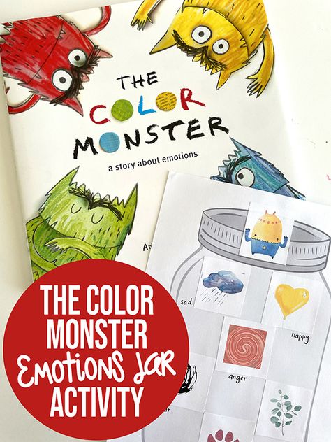 The Color Monster Emotions Activity: Free Printable Monster Feelings Printable, Pre K Monster Activities, Color Monsters Printable, Color Monster Free Printable, Emotions Matching Game Free Printable, The Color Monster Printable, Free Feelings Printables, Emotion Preschool Activities, Color Monster Printable