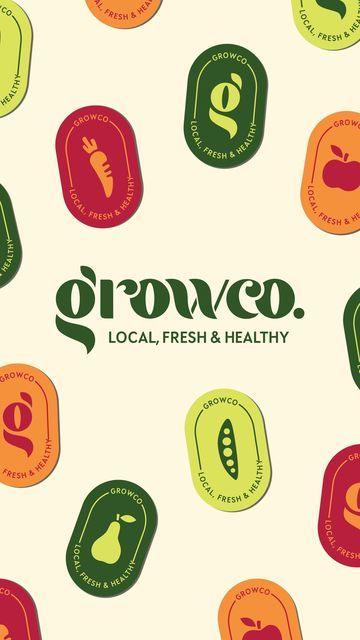 Kamila | Brand Designer on Instagram Vegetable Logo, Logo Pinterest, Healthy Food Branding, Food Brand Logos, Organic Food Logo, Healthy Food Logo, Healthy Brands, Fruit Logo, Logo Youtube