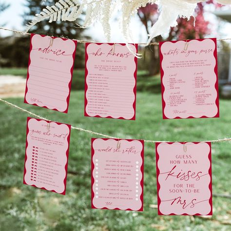 Retro Bridal Showers, Whats In Your Purse, Wedding Shower Games, Pink Bridal Shower, Rose Rouge, Game Dresses, Bridal Shower Games, Shower Games, Wedding Shower