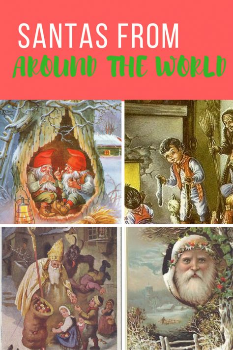 Check out the illustrations and details about Santas all around the world. Santa Claus Pictures, International Christmas, Celebration Balloons, Celebration Around The World, Nostalgic Images, Office Christmas, World Pictures, Santa And Reindeer, Christmas Is Coming