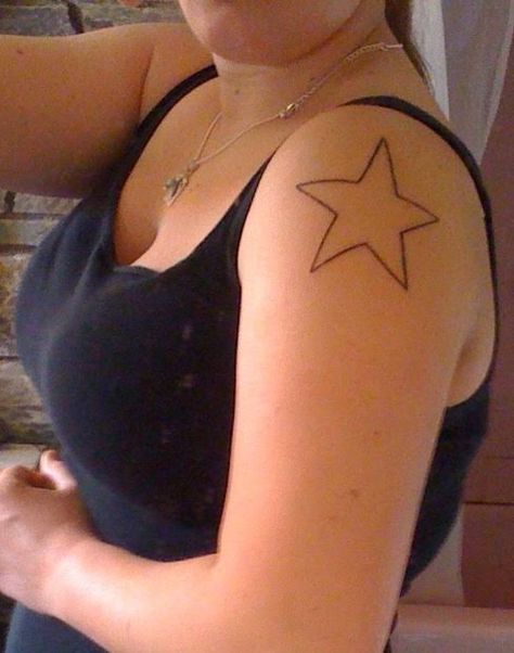 Black Star Tattoo, Matching Tats, Tramp Stamp Tattoos, Phrase Tattoos, Fantasy Tattoos, Star Tattoo, Dope Tattoos For Women, Dope Tattoos, Star Tattoos