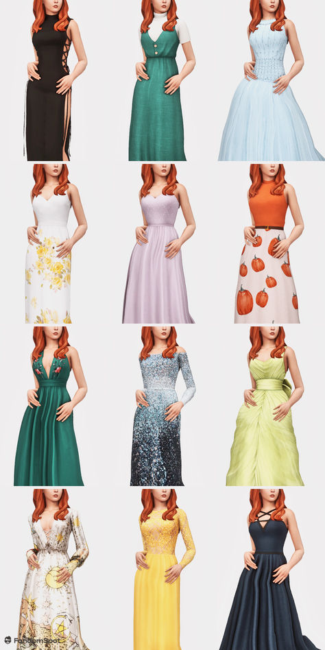 Sims 4 Floral Dress, Ts4 Prom Dress, Sims 4 Custom Content Female, Royalty Sims 4, Sims 4 Prom, Wedding Sims 4, Sims4 Maxis Match Cc, Sims 4 Pregnancy, Sims 4 New Cc