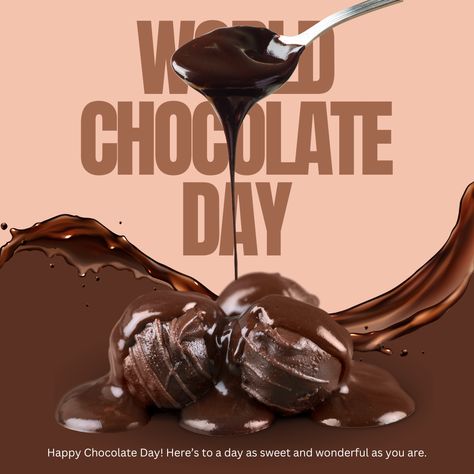 Tap on Link to Use this Fully Customizable Template on Canva. #chocolateday #socialmedia #creative #minimal #canva #bold #canvatemplate #designtemplate #free #greetings #template #poster #worldchocolateday #chocolate Chocolate Advertisement Ideas, Chocolate Social Media Post, Chocolate Social Media Design, Chocolate Instagram Post, Chocolate Poster Design Ideas, Chocolate Poster Design, Chocolate Ads, World Chocolate Day, Happy Chocolate Day