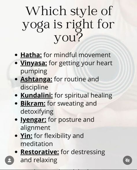 Types Of Yoga Practice, Different Types Of Exercise, Why Yoga Is Good For You, Yoga Tips And Tricks, Yoga Body Goals, Yoga Content Ideas, Yogi Aesthetic, Yoga Types, Hata Yoga