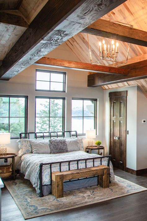 Featured Timber Frame Home | Kodiak, Alaska | Timberbuilt Timber Frame House Interior, Timber Frame Bedroom, Alaska Interior Design, Alaska Home Decor, Alaskan Photography, Timber Frame Interior Design, Timber Home Interiors, Alaska Homes, Alaska Aesthetic