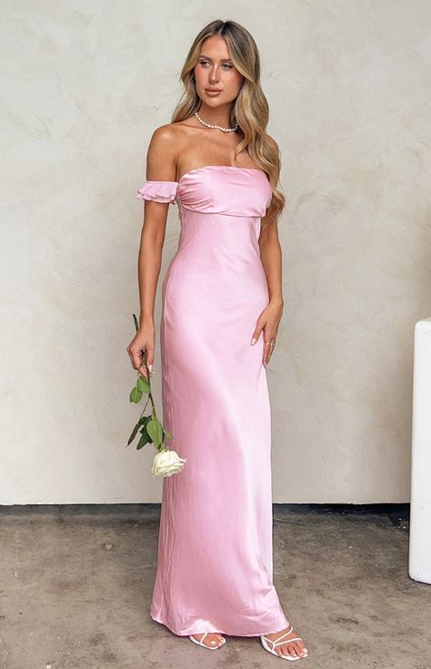 New Message Pink Bridesmaids Dresses, Brides Maid Dresses, Pink Bridesmaids, Formal Maxi Dress, Prom Midi Dress, 60's Dress, Semi Formal Dresses, Beginning Boutique, Maxi Dress Formal