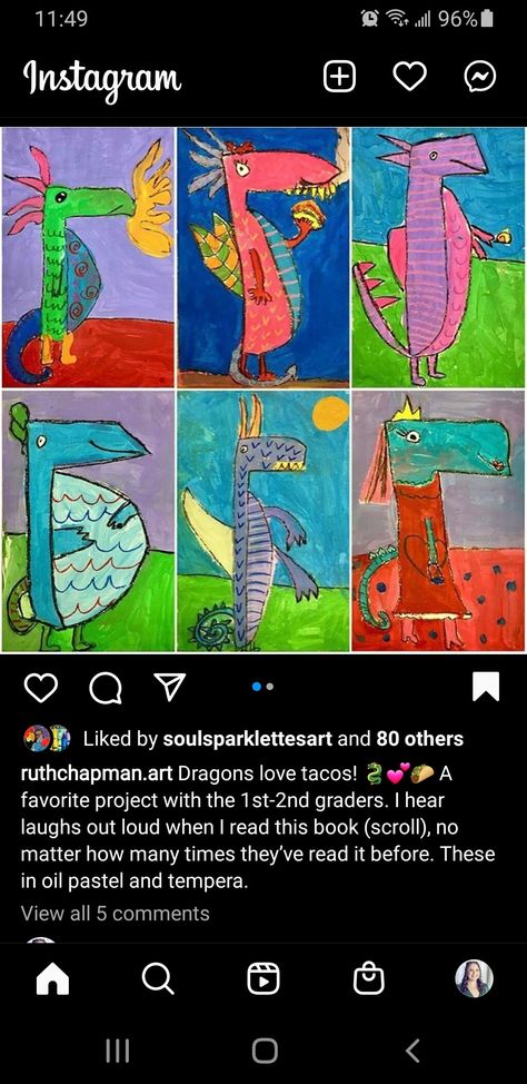 Year Of The Dragon Art For Kids, Year Of The Dragon Art Project, Dragon Art Lesson Elementary, Dragon Art Elementary, Lunar New Year Art Projects, Fairy Tale Art Projects For Kids, Dragon Art Projects For Kids, Dragon Art For Kids, Dragon Art Project