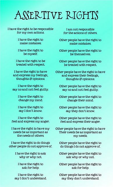 HUGE difference between being bossy and pushy vs. assertive. Being assertive is a very big part of healthy communication and healthy communication is necessary for building strong relationships. Acoa Quotes, Counseling Resources, Life Quotes Love, Cold Remedies, Change Management, School Counseling, Therapy Activities, Life Coaching, Coping Skills