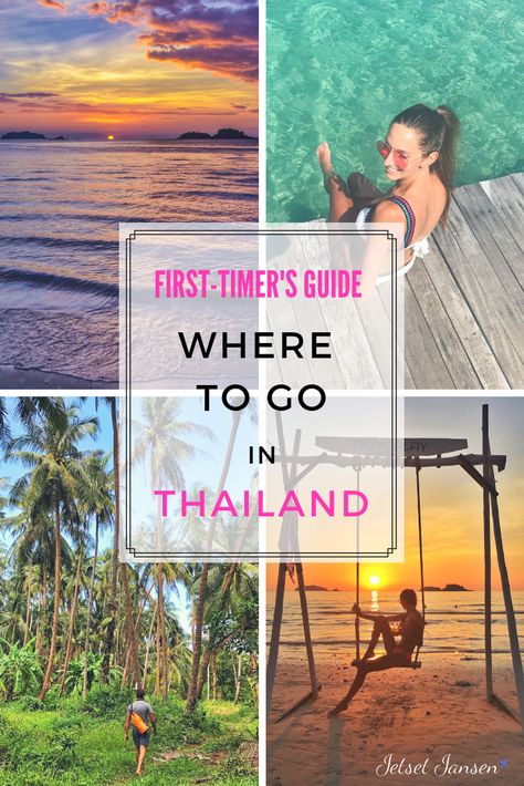 Where To Go In Thailand: The First-Timer's Guide 2 Weeks In Thailand, Thailand Places, Thailand Destinations, Trip To Thailand, Thai Islands, Thailand Adventure, Thailand Backpacking, Thailand Travel Tips, Backpacking Asia