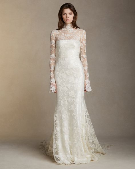 Bridal – Danielle Frankel High Neck Wedding Gown, High Neck Lace Wedding Dress, High Neck Gown, Danielle Frankel, Chic Wedding Dresses, High Neck Wedding Dress, Neck Wedding Dress, Long Sleeve Wedding Dress Lace, Colored Wedding Dresses