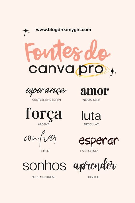 No canva Pro contém mais de 3 mil fontes gratuitas para você adicionar dentro do seu novo design. #fontescanva #fontes #combinaçãodefontes #canvapro #melhoresfontescanva #fontesgratuitas #fontesmanuscritascanva #fonteserifadascanva #designcanva #canva #canvadicas #tipografia Fontes Do Canva, Fuentes Canva, Canva Pro Fonts, Font Love, Canva Font, Handwritten Text, Canva Fonts, Canvas Learning, Alphabet Fonts