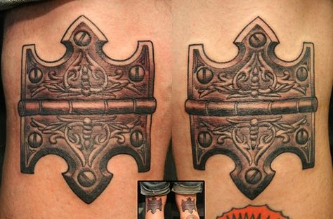 Hinges on the back of Knees -... #TATTS #TATTOOS | Cool Tattoos ... Hinge Tattoo, Tattoo Knee, Tattoos Cool, Symbols Meaning, Wicked Tattoos, Tattoo Meaning, Tat Ideas, Beautiful Body, Back Tattoos