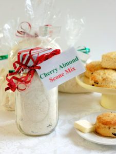 homemade cherry almond scone mix Cherry Scones, Scone Mix, Homemade Scones, Cherry Almond, Mason Jar Gifts, Meals In A Jar, Cherry Flavor, Freshly Baked, Food Gifts