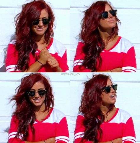 Insta // Twitter: BrianaMcEvoy Chelsea Houska Hair, Chelsea Houska, Chelsea Deboer, Red Hair Don't Care, Gorgeous Hairstyles, Haute Hair, Long Dark Hair, Long Red Hair, Funky Hairstyles