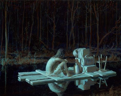 Aron Wiesenfeld, Winter Cabin, Artist Interview, Illustrator Artist, Gig Posters, American Artists, Figure Painting, Rafting, Buddha Statue