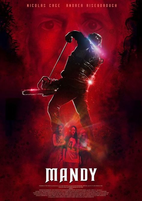 Mandy (2018) Mandy Film, Mandy Movie, Mandy 2018, Pink Film, Mondo Posters, Dc Legends, Best Movie Posters, Film Poster Design, Horror Posters