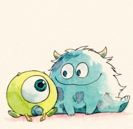 baby wazowski & sulley - monsters inc. | imagination | Pinterest Mike And Sully, Mike And Sulley, Mike Wazowski, Karakter Disney, Disegni Artistici, Art Disney, Disney Quotes, Monsters Inc, Best Friends Forever