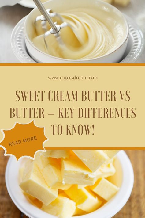 Sweet Cream Butter Recipes, Types Of Butter, Sweet Cream Butter, Butter Recipes Homemade, Dairy Recipes, Chocolate Dishes, Cooking Cream, Cream Butter, Butter Recipes