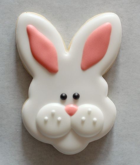 Bunny Face Cookies SweetSugarBelle 4 Bunny Face Cookies, Face Cookies, Easter Bunny Cookies, Easter Sugar Cookies, Easter Sweets, Spring Cookies, Bunny Cookies, Easter Baking, Sugar Cookie Designs