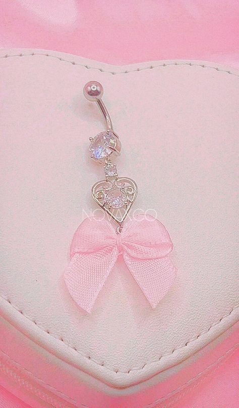 Silver Heart Coquette Dangle Belly Ring Handmade Pink Bow Custom Belly Button Ring Navel Piercing Princess Icy Belly Ring Valentine - Etsy Bow Piercing, F Boy, Belly Bar, Pretty Jewelry Necklaces, Cool Piercings, Dangle Belly Rings, Belly Bars, Boy Face, Navel Piercing