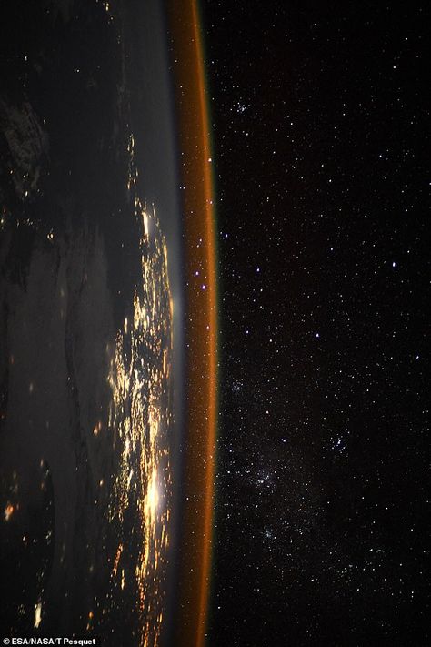 Earth At Night, Science Stories, Earth Photos, Space Photography, Earth Surface, Night Pictures, Photo Caption, Carl Sagan, International Space Station