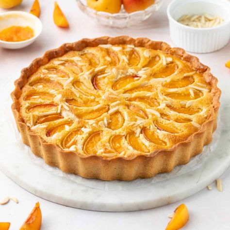 Apricot Frangipane Tart, Apricot Frangipane, Almond Cream Filling, Apricot Slice, Mango Coulis, Apricot Tart, Baked Cakes, Frangipane Tart, Baked Treats