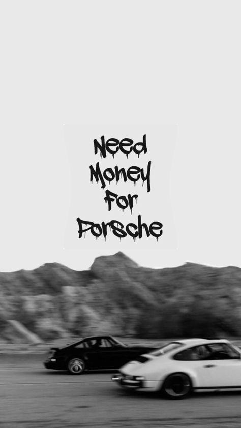 #wallpaper #blackandwhite #porsche Porsche Iphone Wallpaper, Need Money For Porsche, Porsche Wallpaper, Creative Photoshoot Ideas, Need Money, Fast And Furious, Graphic Poster, Porsche, Phone Wallpaper