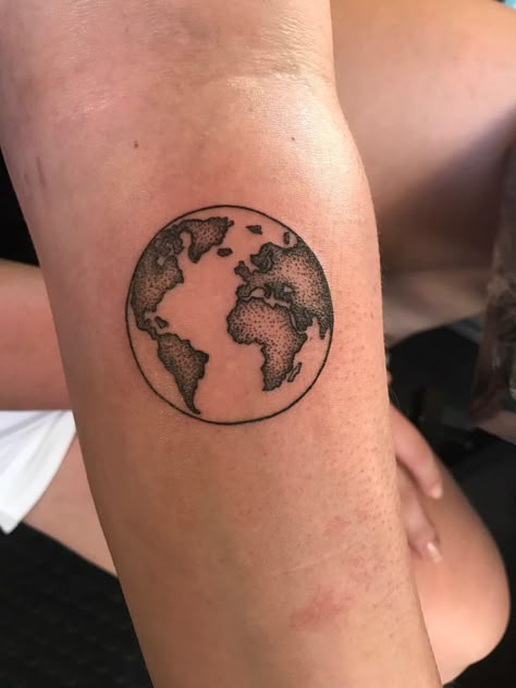 60+ Meaningful Earth Tattoos Designs For Environmentalist (2022) Small Simple Ideas - TattoosBoyGirl The Earth Tattoo, World Globe Tattoos, Earth Tattoo Ideas, Earth Tattoos, Globe Tattoo, Tattoos About Growth, Globe Tattoos, Earthy Tattoos, Earth Tattoo