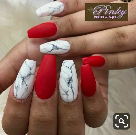 Marble Acrylic Nails, Marble Nail Designs, Marble Nail, Red Acrylic Nails, Marble Nail Art, Super Nails, Coffin Nails Long, Acrylic Nail Art, Marble Nails