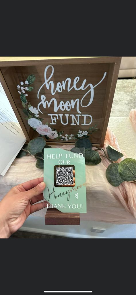 Honeymoon Party Ideas, Wedding Shower Honeymoon Fund, Honeymoon Funds Ideas, Honeymoon Fund Table, Honeymoon Donations Ideas, Honey Moon Fund Sign, Bridal Shower Honeymoon Fund, Honey Moon Gift Ideas, Money Bridal Shower Ideas